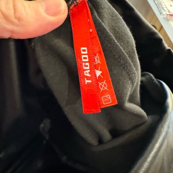 Tagoo Stretchy Faux Leather Leggings High Waistband / large - Picture 9 of 11